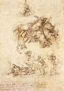 Michelangelo Buonarroti The Fall of Phaeton oil